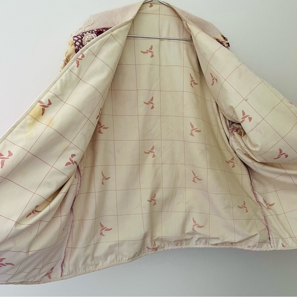 Vintage Patchwork Jacket coat cardigan crochet boho Embroidered oversized - Picture 11 of 11